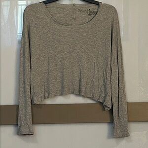 Flirtitude Heather Gray Crop Top